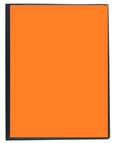 Eco-friendly Presentation Display Book - A4/80pgs/160 viewing - Orange Front