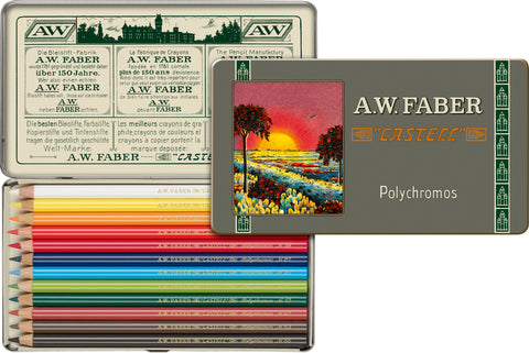 FC - Polychromos Pencils Limited Edition - Tin x 12 Assorted Colours