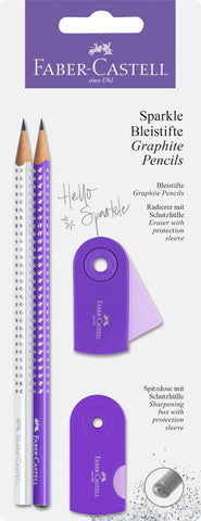 Grip Sparkle Set - Pearl Purple/White Blister Pack