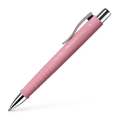 Ballpoint Pen - Retractable  Polyball/Rose Barrel/Blue Ink XB