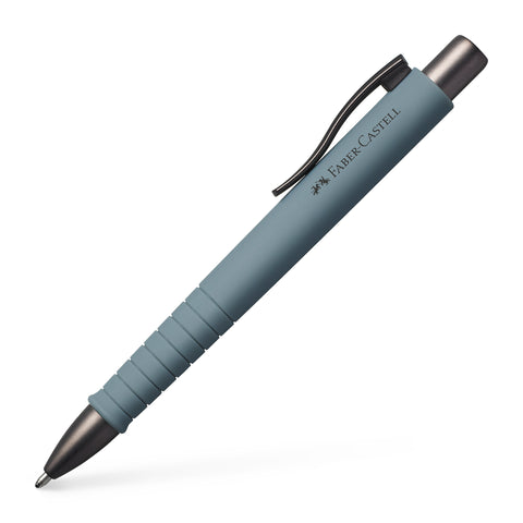 Ballpoint Pen - Retractable Polyball /Stone Grey Barrel/Blue Ink XB