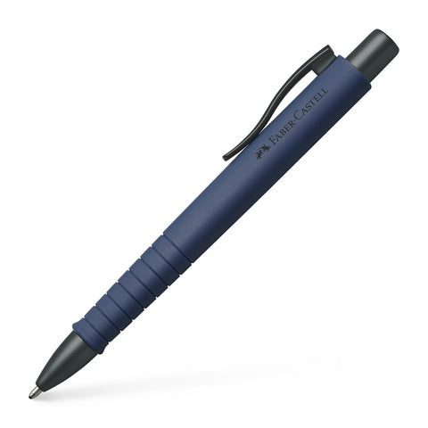 Ballpoint Pen - Retractable Polyball/Navy Blue Barrel/Blue Ink XB