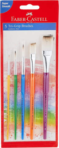 Paint Brush Tri-Grip - Set X 5