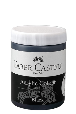 Faber-Castell Acrylic Paint Tub x 140ml - Black