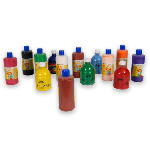 Faber-Castell Tempera/Poster Colour - 500ml Bottle/Assorted Colours.