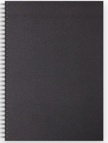 Sketch Book Spiral Soft Touch - Black Cover/150gsm/A3 Portrait/40 sheets