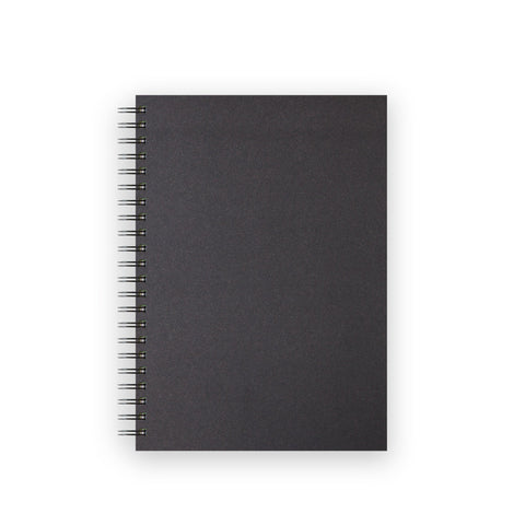 Sketch Book Spiral Soft Touch - Black Cover/150gsm/A4 Portrait/40 sheets.