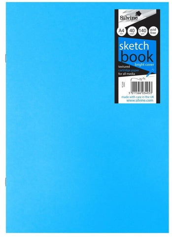Craft/Field Sketch Book - 140gsm/A4/Fluorescent Laminated Cover Blue