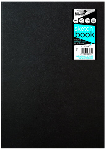 Craft/Field Sketch Book - 140gsm/A4/Black Laminated Cover