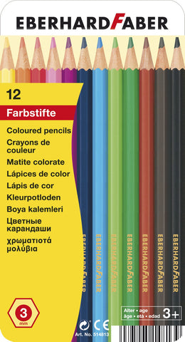 Colouring Pencils - Animal Motif Tin x 12 Assorted Colours