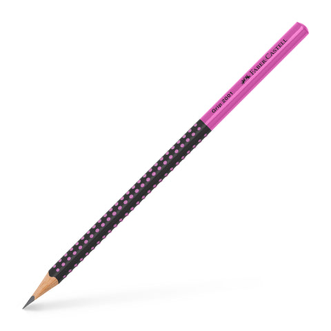 Grip 2001 Pencil/Two Tone Black/Pink - HB