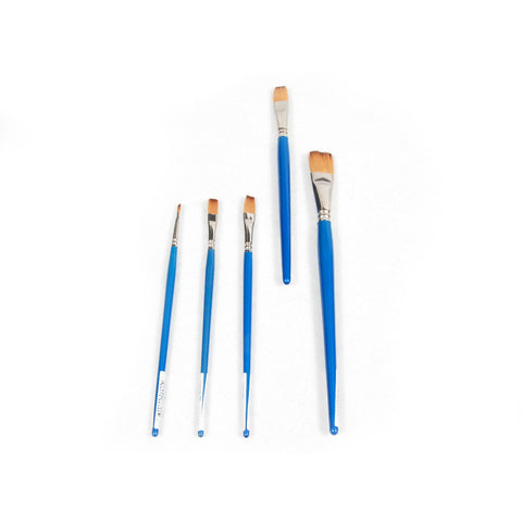 W/Colour Flat Brush - 1/2 Inch
