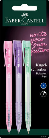 Ballpen Retractable RXP5 - Blister Card/Pink, Lilac and Green 0.5mm