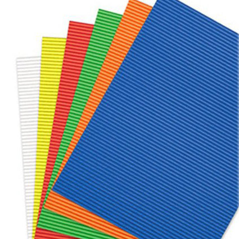 Corrugated Sheet 50 x 70 - Eflute/double sided print - Assorted Colours