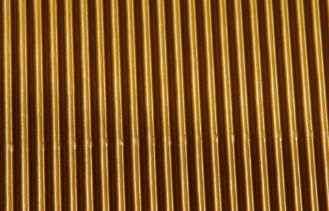Corrugated Sheet 50 x 70 - Eflute/double sided print - Gold