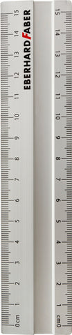 Aluminium Ruler - 15cm/Anti Slide Backing
