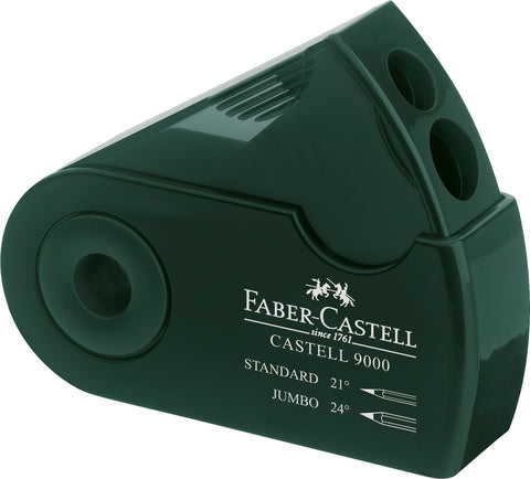 Sharpener Double Hole Sleeve - Castell 9000 Standard and Jumbo Graphite Pencils