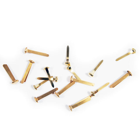 Brass Clips (Butterfly pins) - Packet x 25