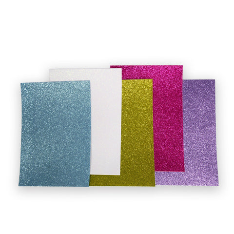 Foam Sheet Glitter - 20 x 30/1 Sheet/Trend Assorted Colours