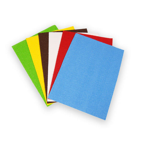 Foam Sheet Terry Cloth - 20 x 30/1 Sheet/Assorted Colours (pack of 2).