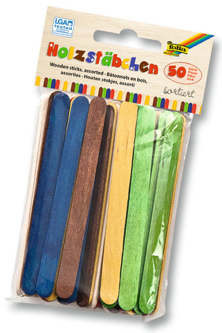 Wooden Sticks - Pkt x 50pcs/Assorted (pack of 2)