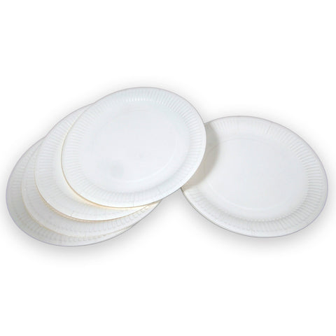 Paper Plate Large - 23cm/White Packet x 20
