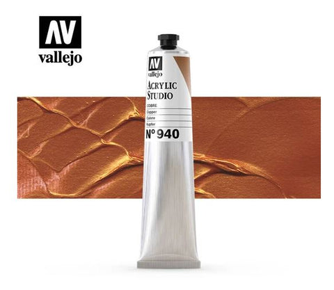 Tube Acrylic Paint Vallejo  58ml - (940) Copper