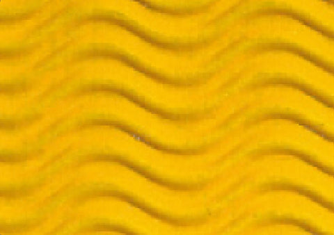 Corrugated Sheet 50 x 70 - 3D Wave/double sided print - Yellow