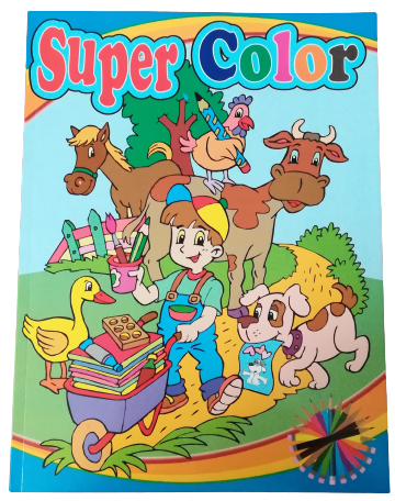 SUPER COLOUR Colouring Book - JUMBO