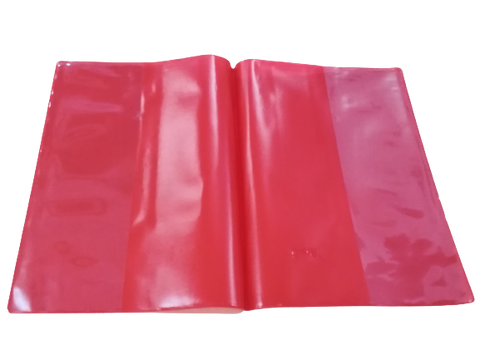 Plastic Exercise Book Cover - A4 Red