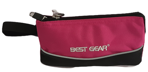 Best Gear Pencil Case Black base w/Pink