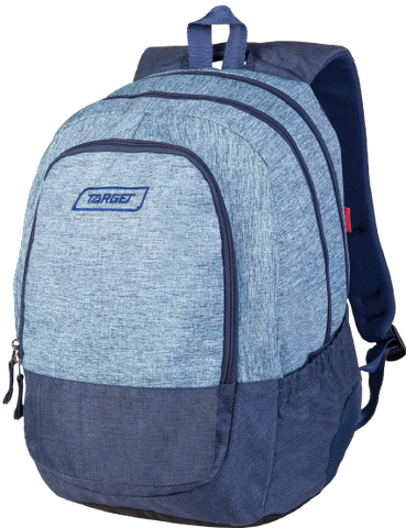 Target 3 Zip Duel Blue Melange Backpack