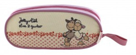 Target Jolly Friends Pink/Yellow Pencil Case