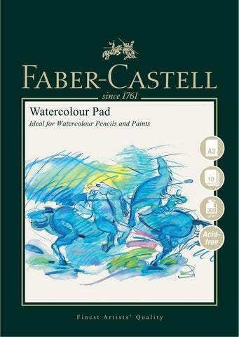 - Faber-Castell Drawing/WATERCOLOUR Spiral Pad - 300gsm/A3/10 sheets/FCAG