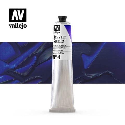 VA - Acrylic Paint Tube Vallejo 58ml - (04) Ultramarine Blue