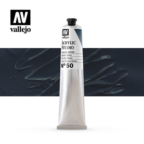 Tube Acrylic Paint Vallejo  58ml - (50) Payne's Grey