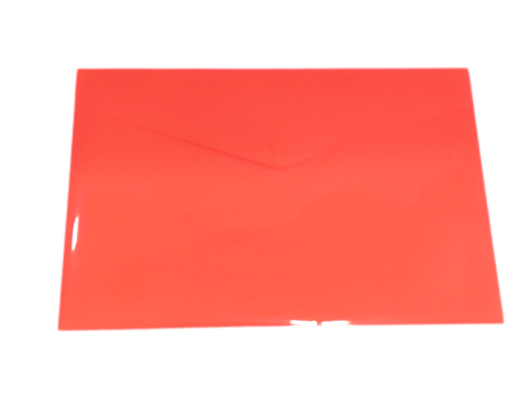 - Eco-friendly A5 Plastic Envelope File With Button - Orange