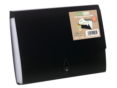 Expanding File ECO A4 - 26 Pocket/Black