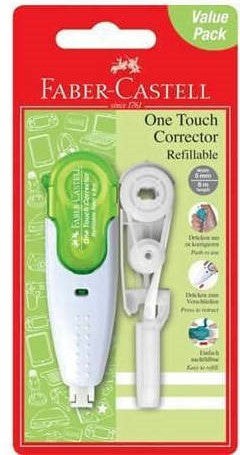 Correction Roller One Touch + Refill - Green/Blister Card