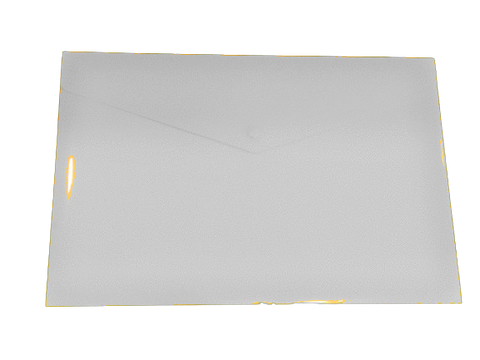 Plastic Envelope File With Button A5 ECO - White