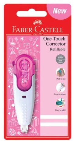 Correction Roller One Touch + Refill - Pink/Blister Card