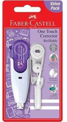 Correction Roller One Touch + Refill - Purple/Blister Card