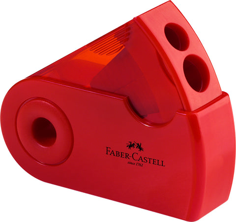 Sharpener Double Hole Sleeve - Red