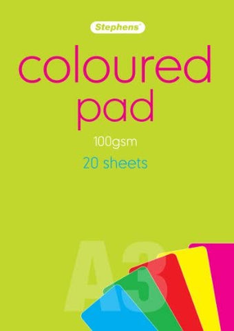 Coloured PaperPad - 100gsm/A3/20 sheets