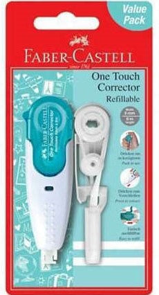 Correction Roller One Touch + Refill - Turquoise/Blister Card
